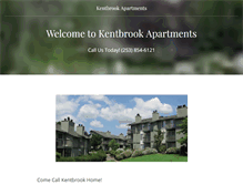Tablet Screenshot of kentbrookapartments.com